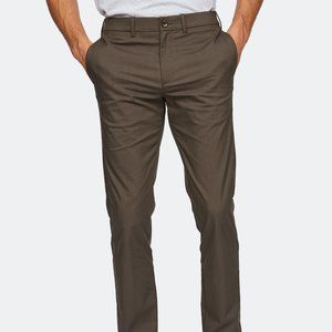 Hill City Men's Brown Slim Fit Tech Pant 36X32